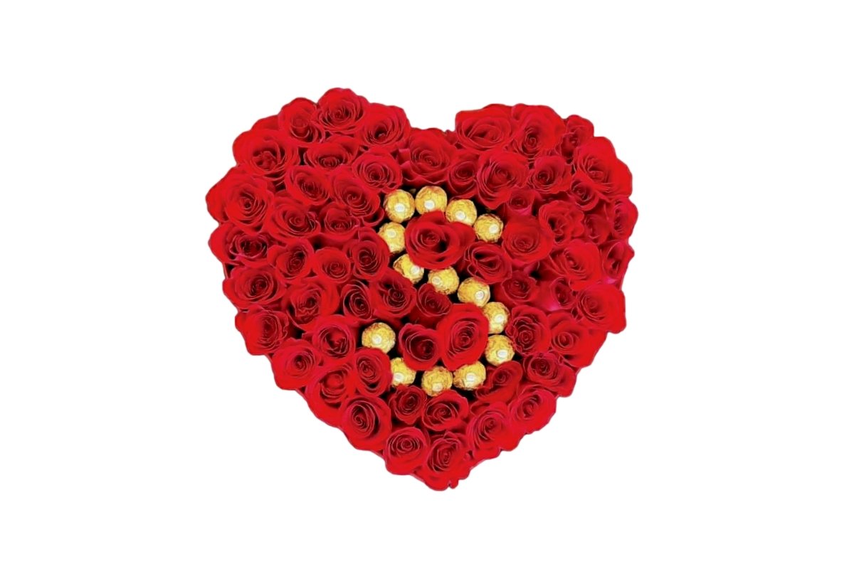 Red Roses Heart - Viva Floral Design